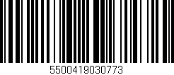 Código de barras (EAN, GTIN, SKU, ISBN): '5500419030773'