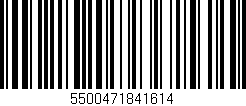Código de barras (EAN, GTIN, SKU, ISBN): '5500471841614'