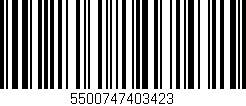 Código de barras (EAN, GTIN, SKU, ISBN): '5500747403423'