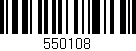 Código de barras (EAN, GTIN, SKU, ISBN): '550108'
