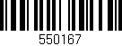 Código de barras (EAN, GTIN, SKU, ISBN): '550167'