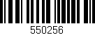 Código de barras (EAN, GTIN, SKU, ISBN): '550256'