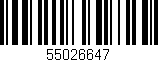 Código de barras (EAN, GTIN, SKU, ISBN): '55026647'