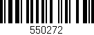 Código de barras (EAN, GTIN, SKU, ISBN): '550272'