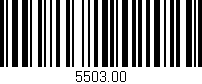 Código de barras (EAN, GTIN, SKU, ISBN): '5503.00'