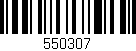 Código de barras (EAN, GTIN, SKU, ISBN): '550307'
