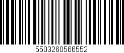 Código de barras (EAN, GTIN, SKU, ISBN): '5503260566552'