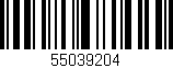 Código de barras (EAN, GTIN, SKU, ISBN): '55039204'