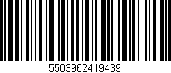 Código de barras (EAN, GTIN, SKU, ISBN): '5503962419439'