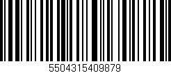 Código de barras (EAN, GTIN, SKU, ISBN): '5504315409879'