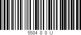 Código de barras (EAN, GTIN, SKU, ISBN): '5504_0_0_U'