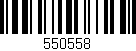 Código de barras (EAN, GTIN, SKU, ISBN): '550558'
