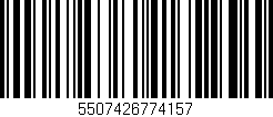 Código de barras (EAN, GTIN, SKU, ISBN): '5507426774157'