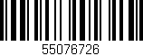 Código de barras (EAN, GTIN, SKU, ISBN): '55076726'