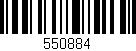 Código de barras (EAN, GTIN, SKU, ISBN): '550884'