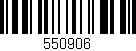 Código de barras (EAN, GTIN, SKU, ISBN): '550906'