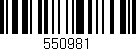 Código de barras (EAN, GTIN, SKU, ISBN): '550981'