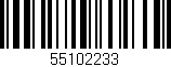 Código de barras (EAN, GTIN, SKU, ISBN): '55102233'