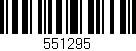 Código de barras (EAN, GTIN, SKU, ISBN): '551295'
