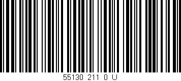 Código de barras (EAN, GTIN, SKU, ISBN): '55130_211_0_U'