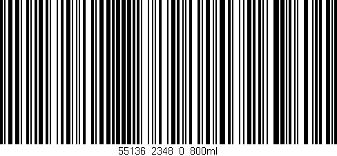 Código de barras (EAN, GTIN, SKU, ISBN): '55136_2348_0_800ml'