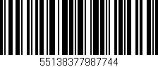 Código de barras (EAN, GTIN, SKU, ISBN): '55138377987744'