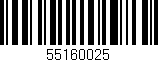 Código de barras (EAN, GTIN, SKU, ISBN): '55160025'
