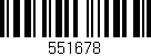 Código de barras (EAN, GTIN, SKU, ISBN): '551678'