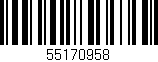 Código de barras (EAN, GTIN, SKU, ISBN): '55170958'