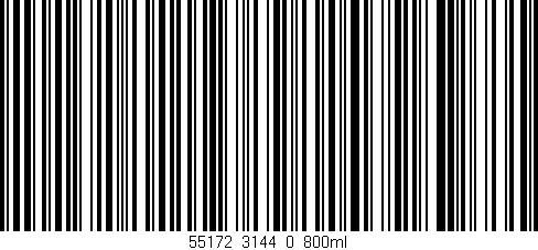 Código de barras (EAN, GTIN, SKU, ISBN): '55172_3144_0_800ml'