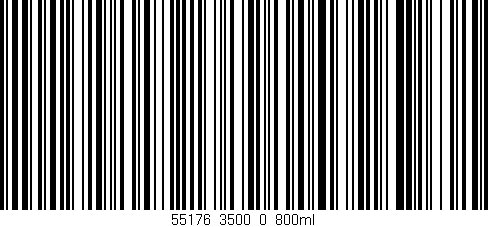 Código de barras (EAN, GTIN, SKU, ISBN): '55176_3500_0_800ml'
