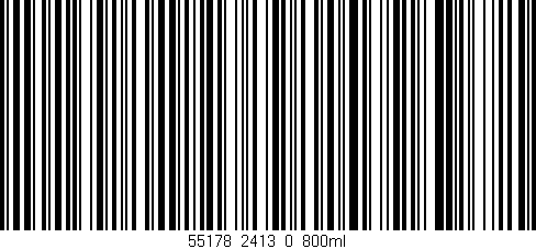 Código de barras (EAN, GTIN, SKU, ISBN): '55178_2413_0_800ml'