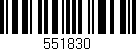 Código de barras (EAN, GTIN, SKU, ISBN): '551830'