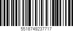 Código de barras (EAN, GTIN, SKU, ISBN): '5518749237717'