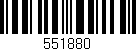 Código de barras (EAN, GTIN, SKU, ISBN): '551880'