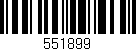 Código de barras (EAN, GTIN, SKU, ISBN): '551899'