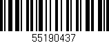 Código de barras (EAN, GTIN, SKU, ISBN): '55190437'