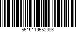 Código de barras (EAN, GTIN, SKU, ISBN): '5519118553896'