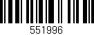 Código de barras (EAN, GTIN, SKU, ISBN): '551996'