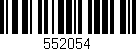 Código de barras (EAN, GTIN, SKU, ISBN): '552054'