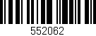 Código de barras (EAN, GTIN, SKU, ISBN): '552062'