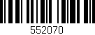 Código de barras (EAN, GTIN, SKU, ISBN): '552070'