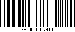 Código de barras (EAN, GTIN, SKU, ISBN): '5520848337410'