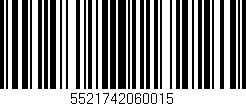 Código de barras (EAN, GTIN, SKU, ISBN): '5521742060015'
