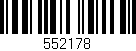 Código de barras (EAN, GTIN, SKU, ISBN): '552178'
