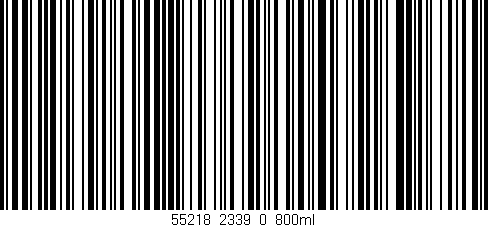 Código de barras (EAN, GTIN, SKU, ISBN): '55218_2339_0_800ml'