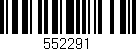Código de barras (EAN, GTIN, SKU, ISBN): '552291'