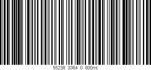 Código de barras (EAN, GTIN, SKU, ISBN): '55238_3364_0_800ml'