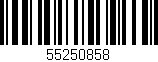 Código de barras (EAN, GTIN, SKU, ISBN): '55250858'