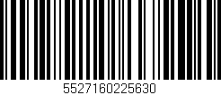 Código de barras (EAN, GTIN, SKU, ISBN): '5527160225630'
